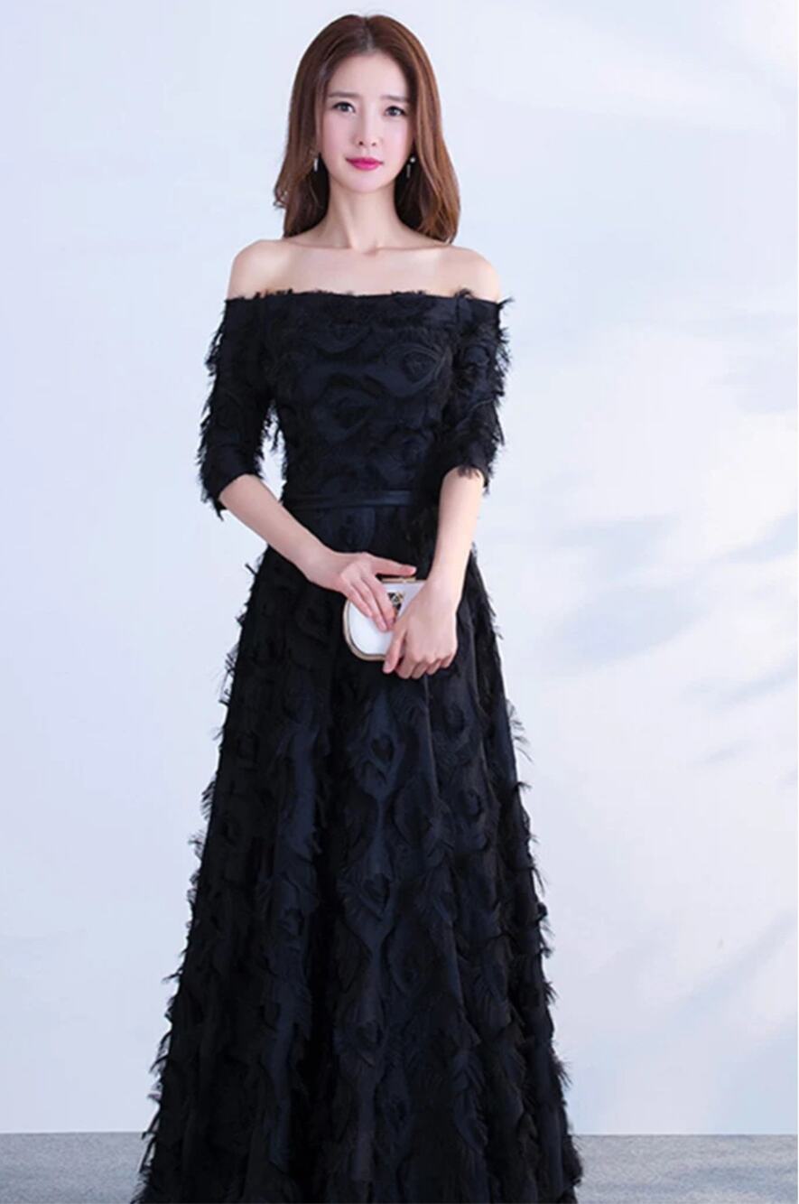 NEW Vicky and Lucas Size M Medium Off Shoulder Shaggy Maxi Formal Dress Prom